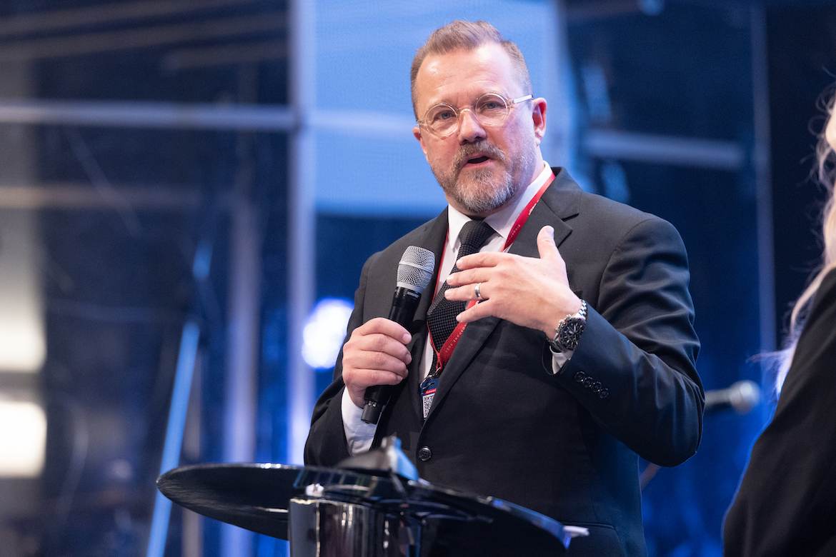 Karl Hargestam speaking